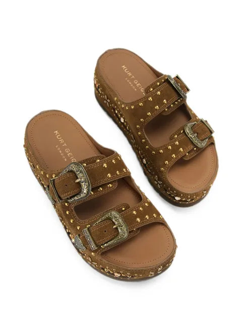 Kurt Geiger London Western buckle platform sandals