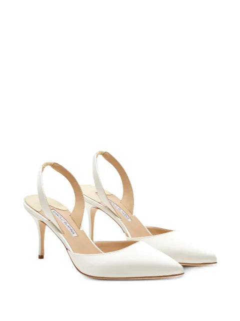 Manolo Blahnik Carolyne 70 pointed-toe slingback pumps