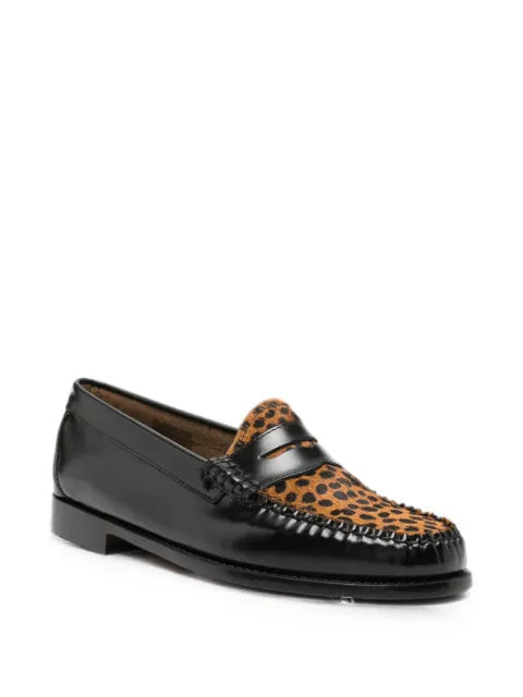 G.H.Bass Weejun leopard-print loafers