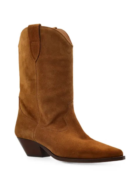 ISABEL MARANT Duerto suede calfskin leather cowboy boots