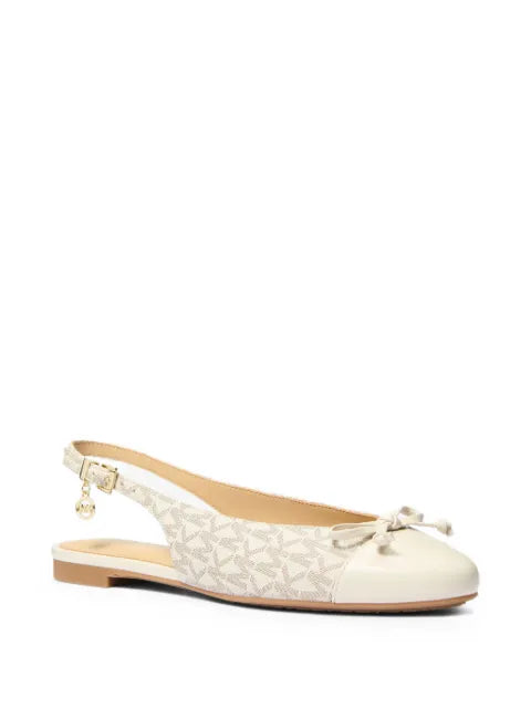Michael Kors Piper Signature logo slingback ballet flats