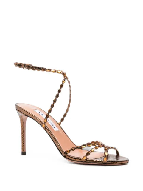 Aquazzura Love Struck crystal-embellished sandals