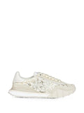 Dolce & Gabbana lace-panelled suede sneakers