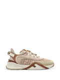 FENDI Flow leather-panelled sneakers