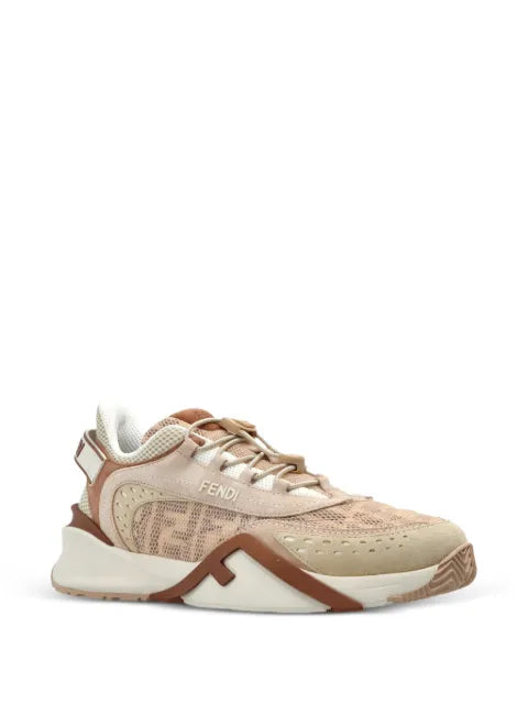 FENDI Flow leather-panelled sneakers