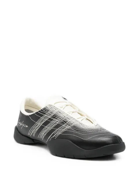 Y-3 Regu embroidered low-top sneakers