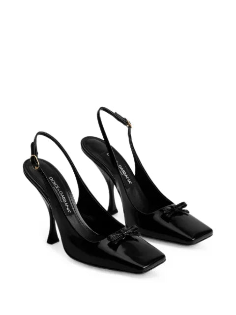 Dolce & Gabbana slingback calfskin heeled pumps