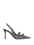 Dolce & Gabbana floral-print calfskin slingback heeled pumps