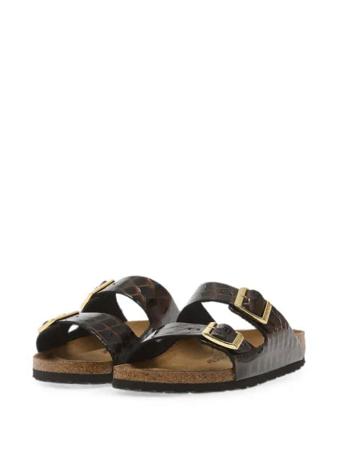 Birkenstock Arizona croc-effect buckle-fastening sandals