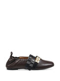 GANNI buckle-strap ballet flats