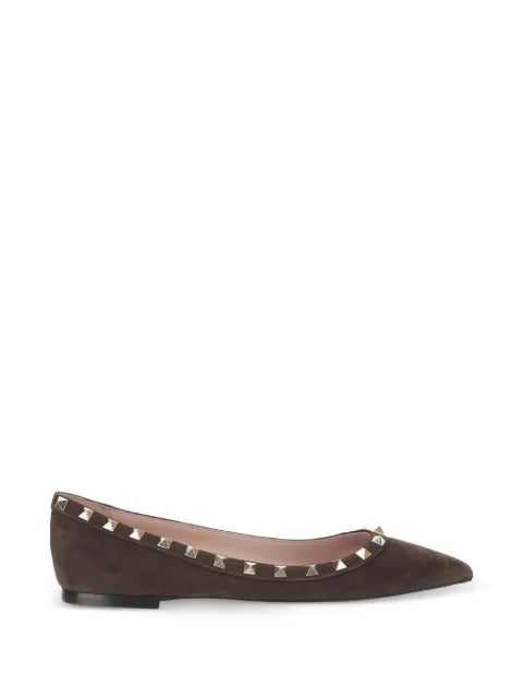 Valentino Garavani Rockstud pointed-toe ballet flats
