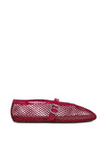 Alaïa ballet flats in fishnet