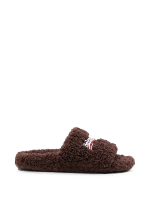 Balenciaga Furry Open slides