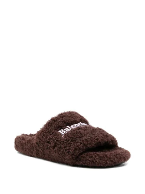 Balenciaga Furry Open slides