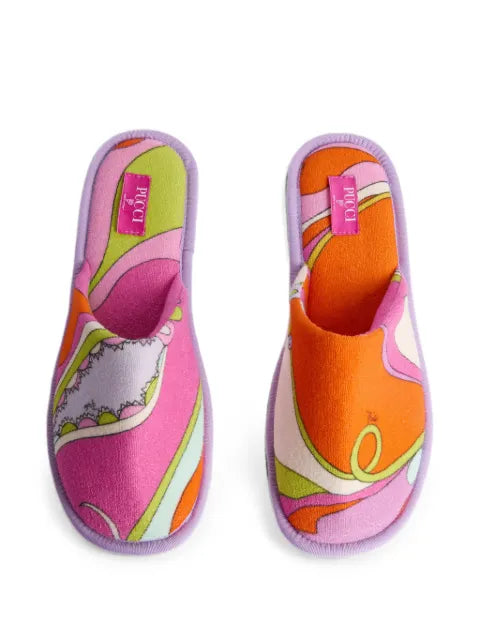 PUCCI Orchidee-print terry slippers