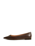 TWINSET leather ballerina flats with logo