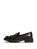 TWINSET leather loafers with fringes