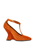 DRIES VAN NOTEN velvet wedge pumps