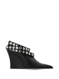 IRO Fauve stud-embellished wedge pumps