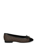 Michael Kors Piper Flex logo-print bow-detail ballet flats
