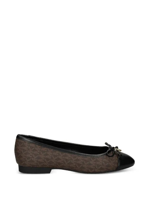 Michael Kors Piper Flex logo-print bow-detail ballet flats