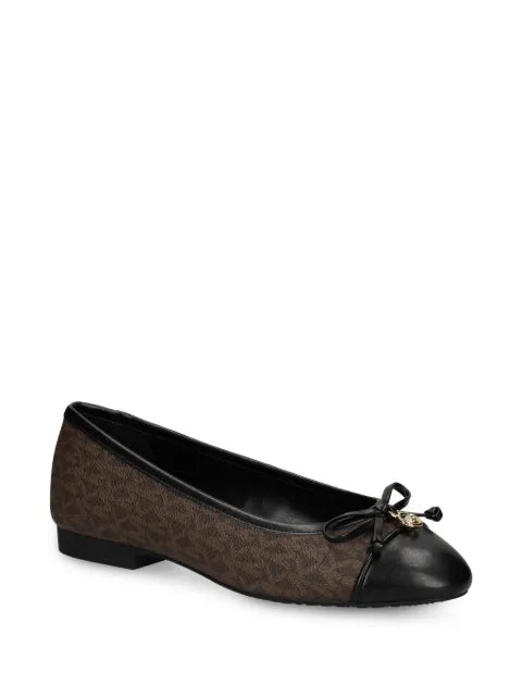 Michael Kors Piper Flex logo-print bow-detail ballet flats