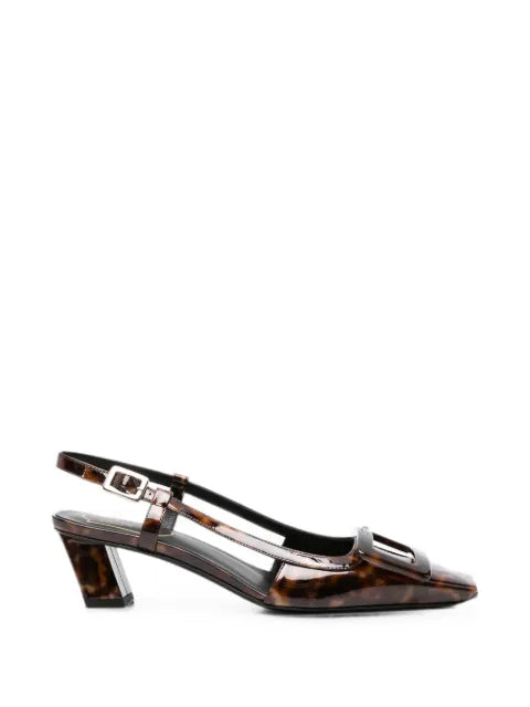 Roger Vivier Belle buckle-detail slingback pumps