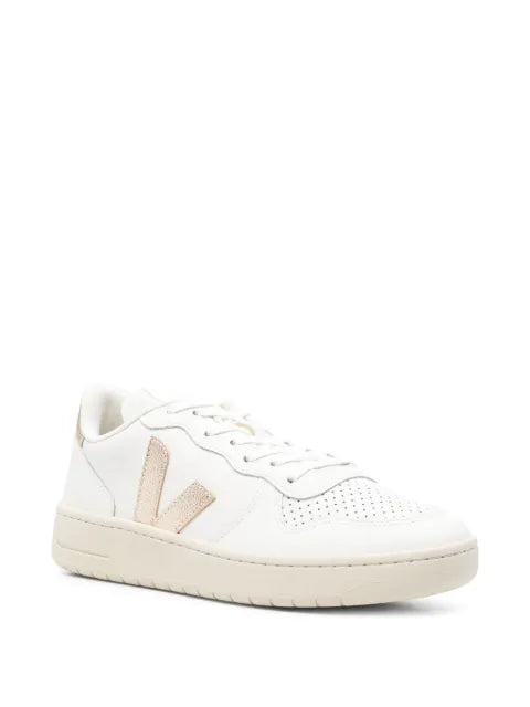 VEJA V-10 leather white platine sneakers