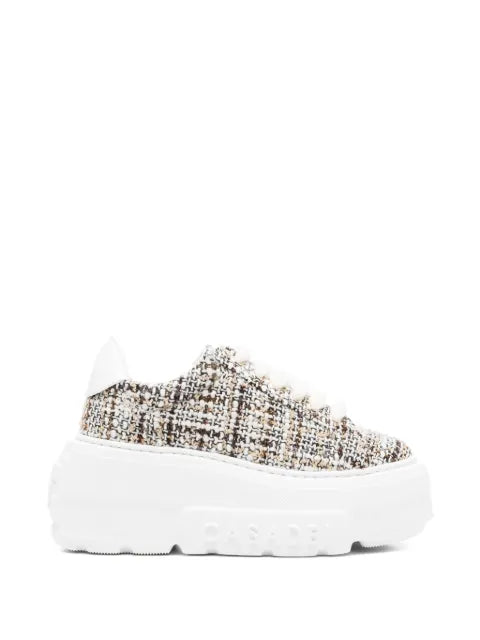 Casadei tweed platform sneakers