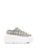 Casadei tweed platform sneakers