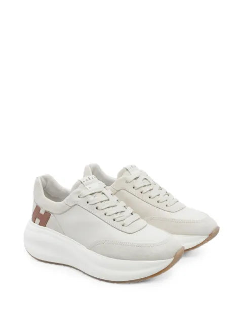 Hogan logo-patch platform sneakers