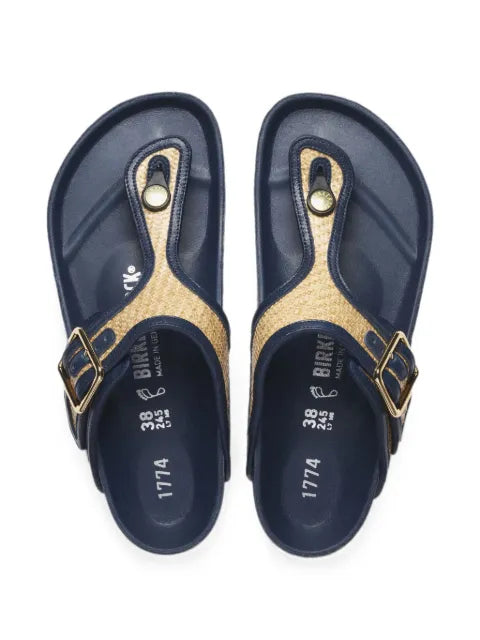 Birkenstock 1774 Gizeh raffia sandals