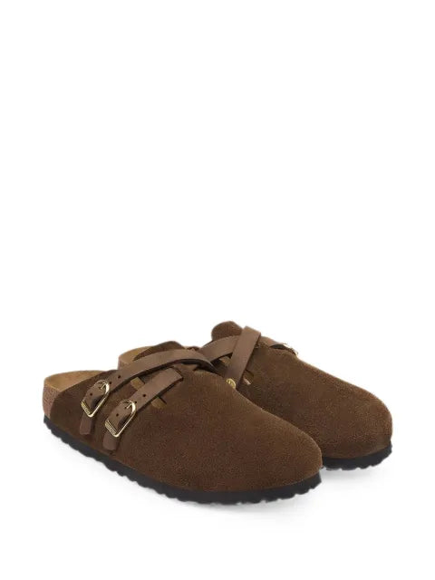 Birkenstock Blair buckle-fastening suede mules