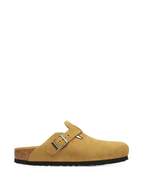 Birkenstock Boston buckle-fastening suede mules