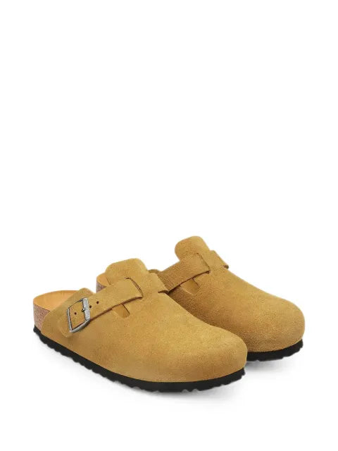 Birkenstock Boston buckle-fastening suede mules
