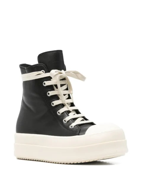 Rick Owens leather high-top sneakers