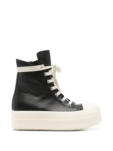 Rick Owens leather high-top sneakers