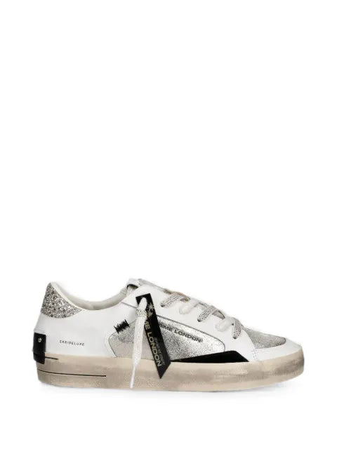Crime London SK8 Deluxe glitter-detail sneakers