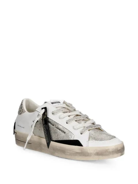 Crime London SK8 Deluxe glitter-detail sneakers