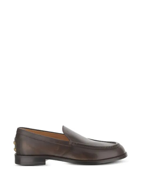 Tod's metal dots loafers in leather