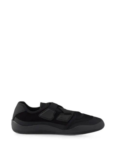 Prada Speedrock technical mesh and leather sneakers