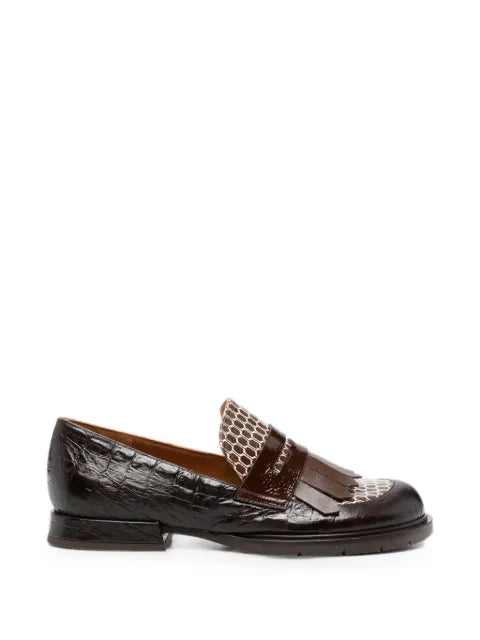 Chie Mihara Jeluse croc-effect fringed loafers