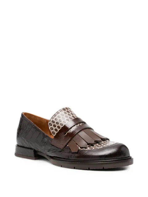 Chie Mihara Jeluse croc-effect fringed loafers