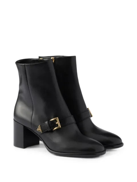 Prada leather booties