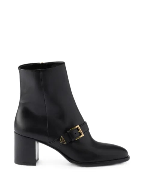 Prada leather booties