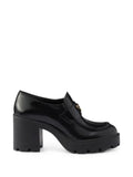 Prada brushed-leather loafers