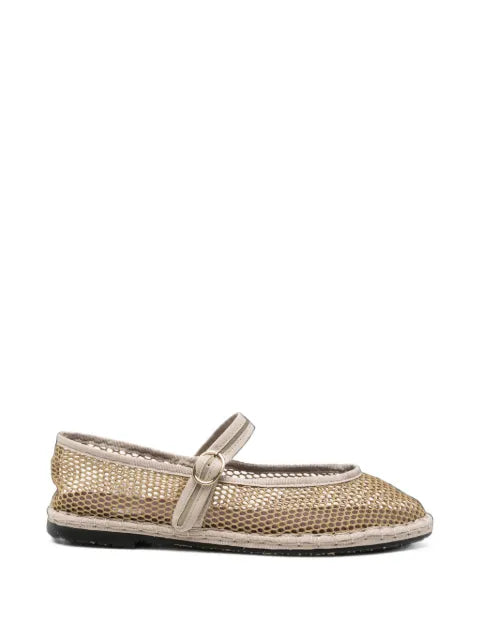 FLABELUS Isabella flats in khaki