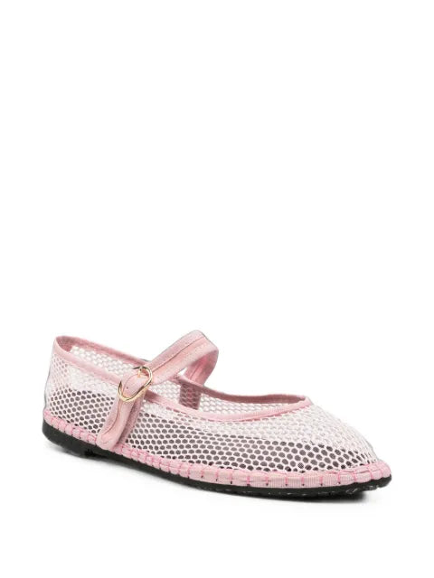 FLABELUS Isabella fishnet ballet flats