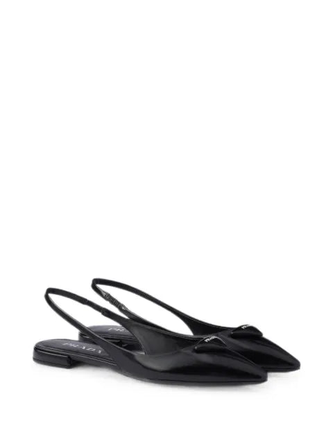 Prada pointed-toe slingback ballet flats