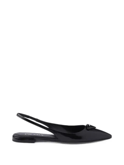Prada pointed-toe slingback ballet flats